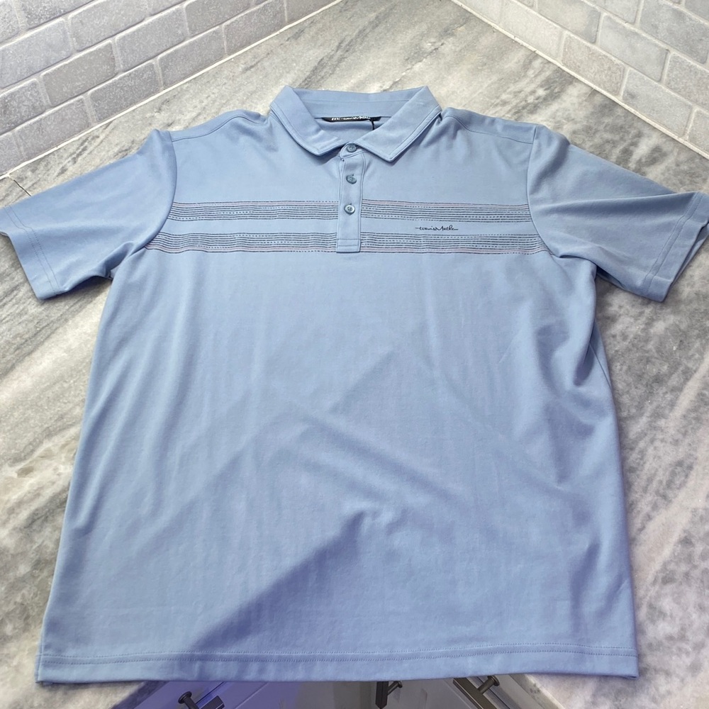 Travis Mathew Sky Blue Polo Shirt